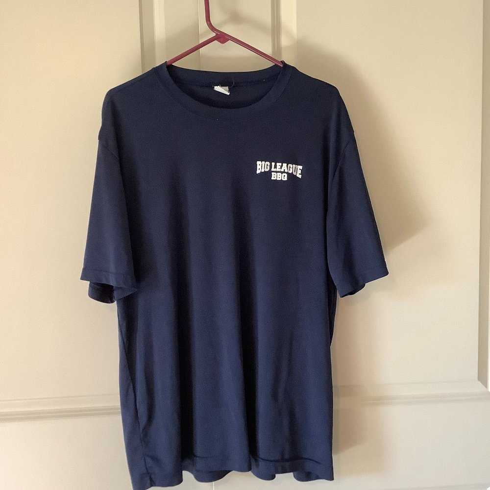 Big League BBQ Sport Tek 2XL T-Shirt in NAVY BLUE